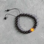 Bransoletka BOHO lawa wulkaniczna 02