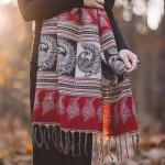 Szal ETHNO 53 czerwony