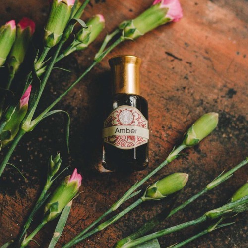 indyjskie perfumy w olejku amber ambrowe