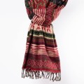 szal kocyk etno boho nepalski czerwony