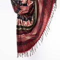 szal kocyk etno boho nepalski czerwony