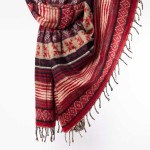 Szal ETHNO 37 czekoladowa wiśnia