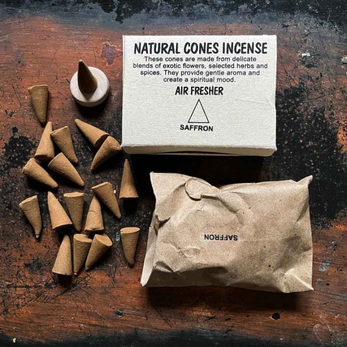 kadzidla zapachowe stozkowe szafranowe