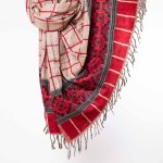 Szal ETHNO 68 czerwony