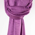elegancki szal satynowy damski wrzosowy fioletowy