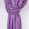 elegancki szal damski satynowy fioletowy lawendowy