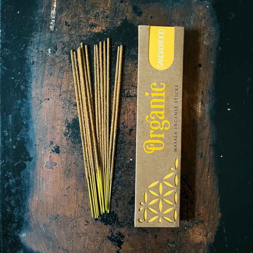 indyjskie kadzidelka zapachowe organiczne drzewo sandalowe sandalwood w patyczkach