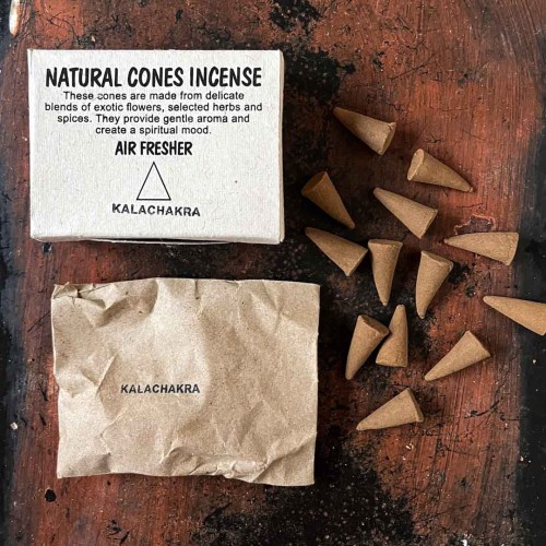 indyjskie kadzidelka zapachowe w stozkach kalachakra mirra olibanum