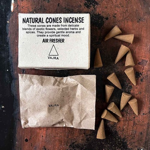 indyjskie kadzidelka zapachowe w stozkach vajra kwiatowe cytrusowe