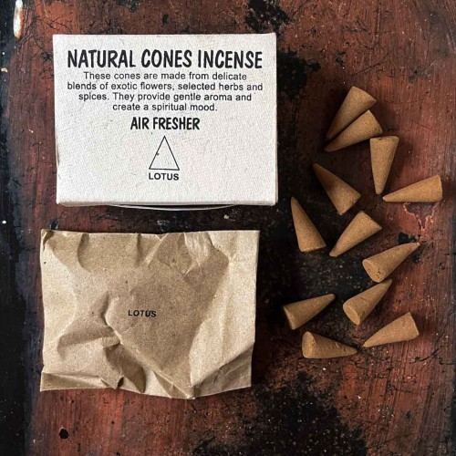 indyjskie kadzidelka zapachowe w stozkach kwiat lotosu