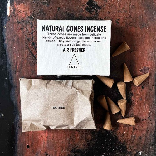 indyjskie kadzidelka zapachowe w stozkach drzewo herbaciane