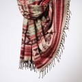 szal kocyk z wzorami etno boho