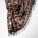 Szal ETHNO 42 bursztynowy