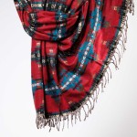 Szal ETHNO 47 czerwony