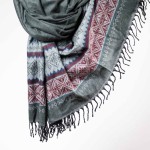 Szal ETHNO 62 grafitowy