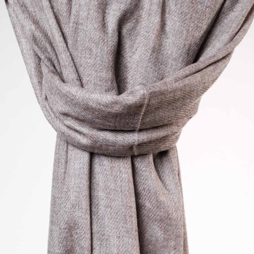 damski elegancki szal kaszmirowy welniany bezowy brazowy