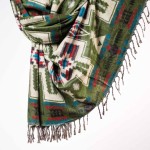 Szal ETHNO 75 zielony