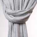 damski szal kaszmirowy welniany oversize szary w jodelke
