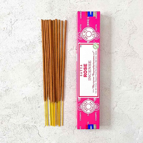 indyjskie kadzidelka do medytacji roza
