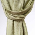 elegancki satynowy szal damski zielony oliwkowy