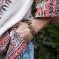 bransoletka buddyjska nepalska boho etno regulowana damska mantra om mani