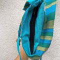 indyjska bawelniana torba na ramie boho hippie etno turkusowa festiwalowa