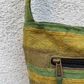 indyjska bawelniana torba boho hippie etno na ramie festiwalowa zielona zolta