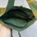 indyjska bawelniana torba boho hippie etno na ramie festiwalowa zielona zolta