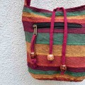 indyjska bawelniana torba boho etno hippie na ramie festiwalowa pomaranczowo zielona burgundowa