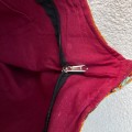 indyjska bawelniana torba we wzory hippie boho etno na ramie, na plaze, na zakupy, shopperka, wisniowa