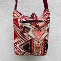 indyjska kolorowa torba boho we wzory hippie etno wisniowa rozowa na ramie na zakupy a4