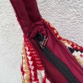 indyjska kolorowa torba boho we wzory hippie etno wisniowa rozowa na ramie na zakupy a4