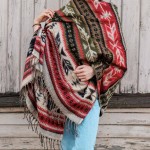 Szal ETHNO 19 zielony