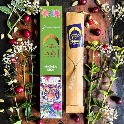 indyjskie kadzidelka kadzidla zapachowe na patyczku masala chai dop jogi do medytacji