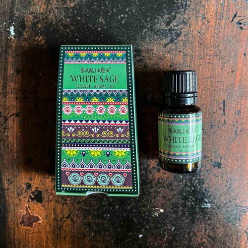 indyjski olejek zapachowy do kominkow aromaterapii dyfuzorow white sage biala szalwia 10 ml