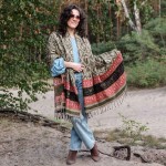 Szal ETHNO 73 zielony