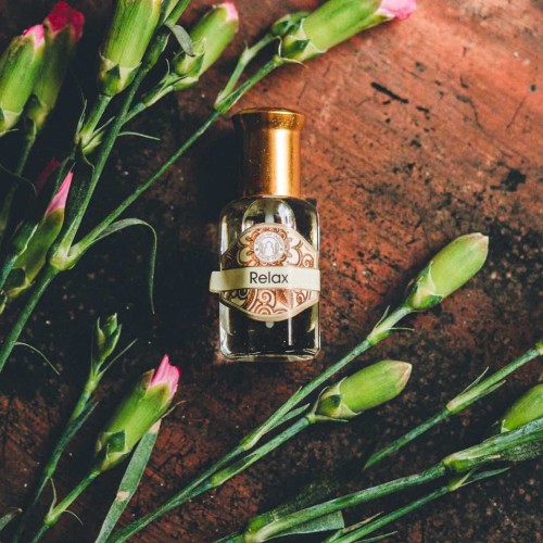 naturalne indyjskie ajurwedyjskie  perfumy w olejku relax cytrusowe bergammotka ced