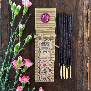 Indyjskie kadzidełka LAWENDA naturalna żywica na patyczku