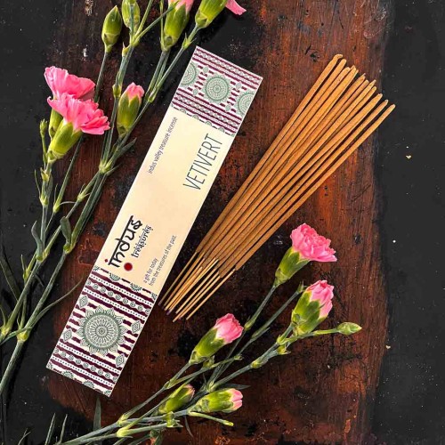 Indyjskie kadzidełka patyczkowe o orientalnym zapachu piżmo wetyweria